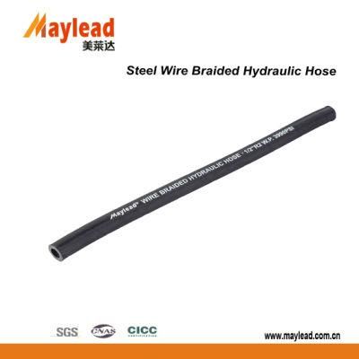 Rough Surface Hydraulic Steel Wire Braided Rubber Hose