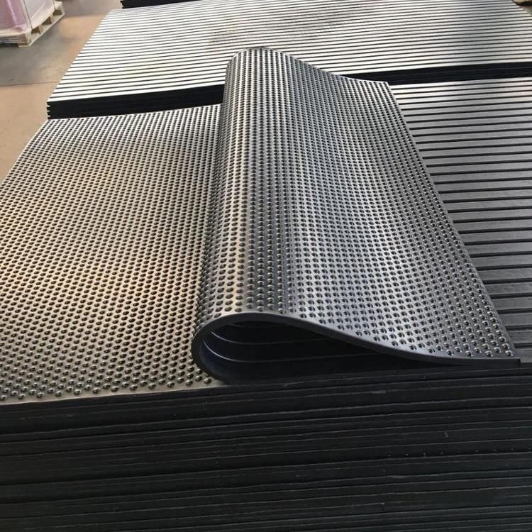 Black Color Cow Rubber Sheet, SBR Rubber Sheet, Round Button Rubber Sheet, Checker Rubber Sheet 2MPa-12MPa