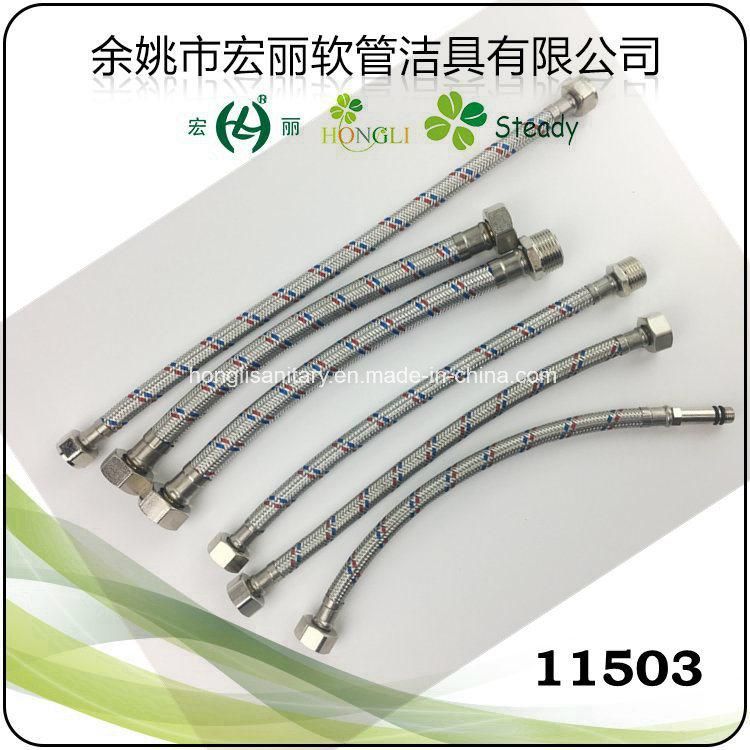 F1/2" Plus F1/2" Wire Braided Flexible Pipe Hose