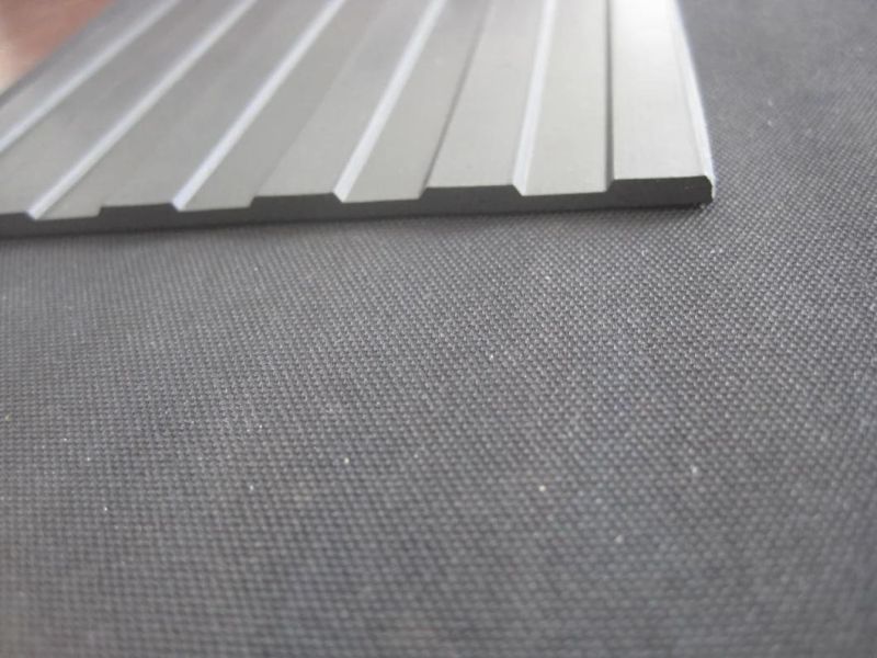 Anti-Slip Wide & Fine Ribbed Rubber Sheet