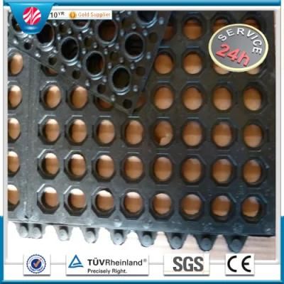 Wholesale Drainage Interlock Rubber Hole Mat/Rubber Floor Mat