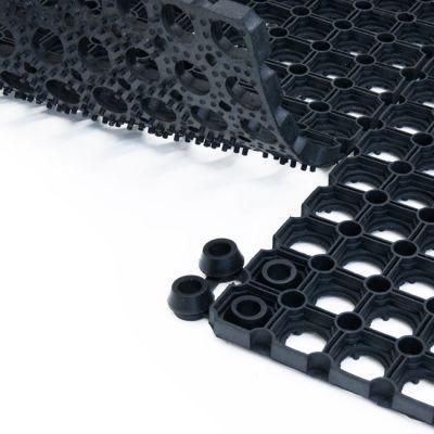 Interlocking Acid-Resistant Rubber Matting