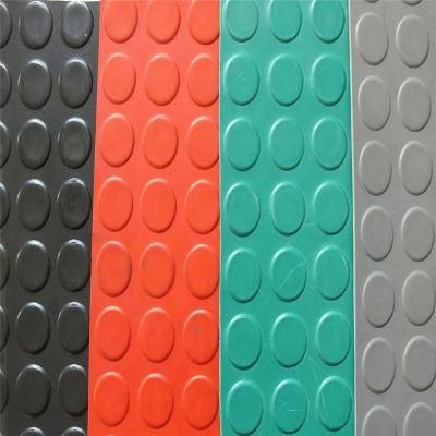 High Quality Black Non-Slip Wide Ribbed Rubber Sheet/Rubber Mats