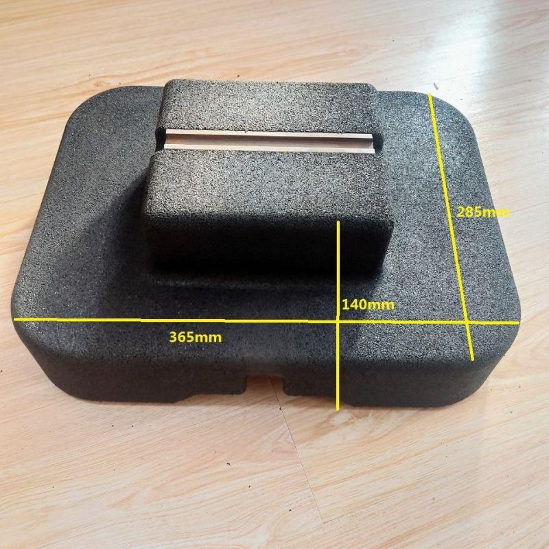 Heavy Duty 36*28*14cm Weighted Sign Rubber Base with 7kgs to 15kgs