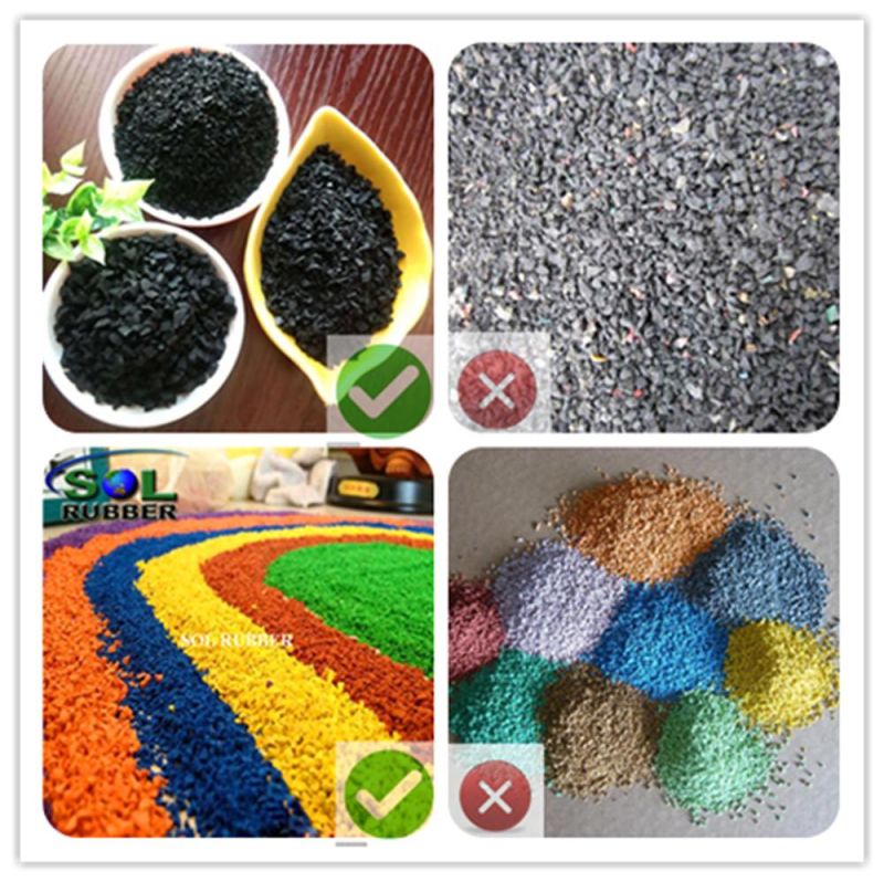 Black Color with 10% EPDM Roll Rubber Gym Mat Floor