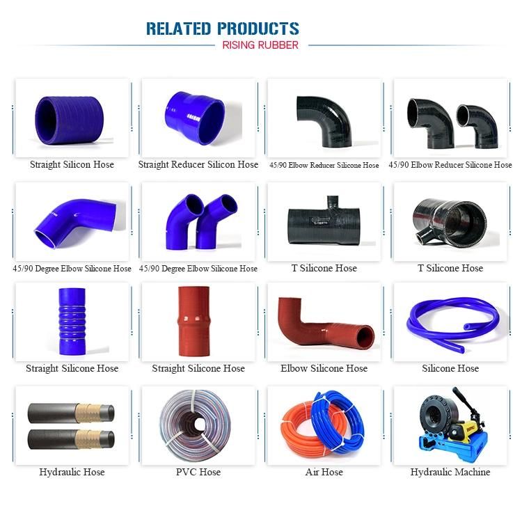 Customized 45 90 Degree Reinforced Auto Silicone Radiator Hose