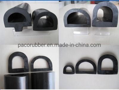 Customized D Shaped EPDM Silicone Rubber Door Seal Strip