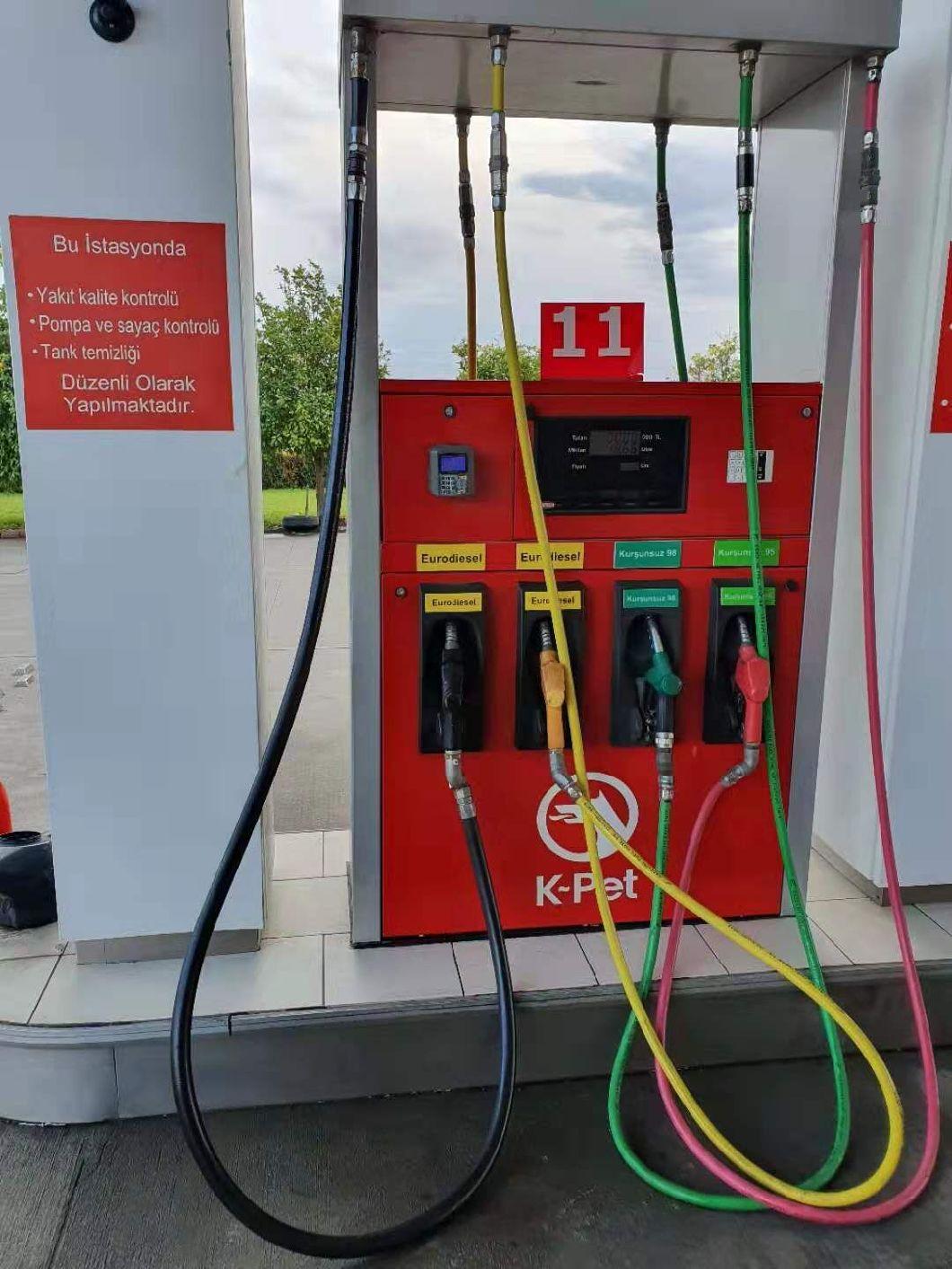 Ozone / Aging Resistant Hardwall Rubber Petrol Hose for Petrol Stations