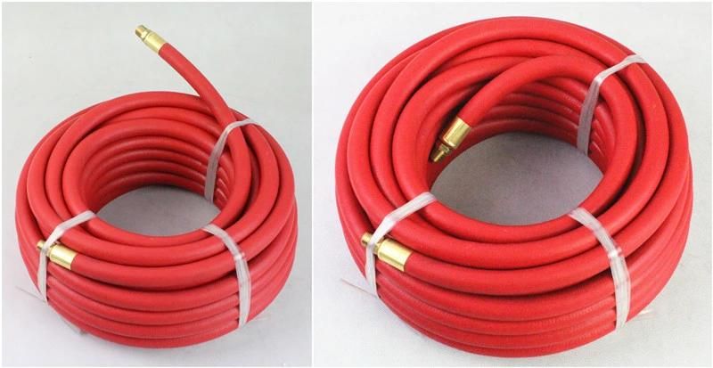 Red Rubber Air Hose Assembly for Air Tool