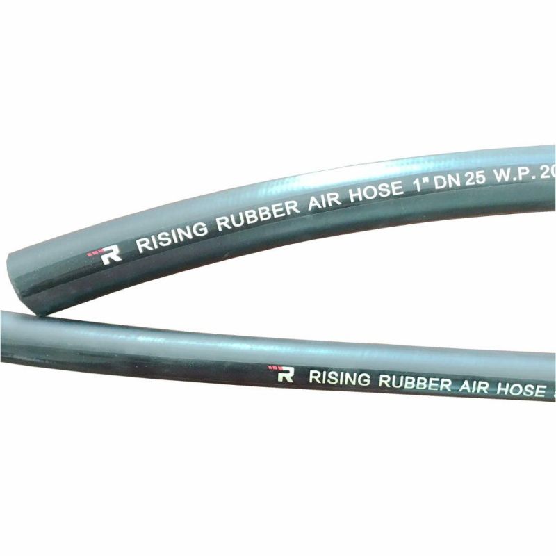 Smooth Surface Air Rubber Hose with Textile Braided