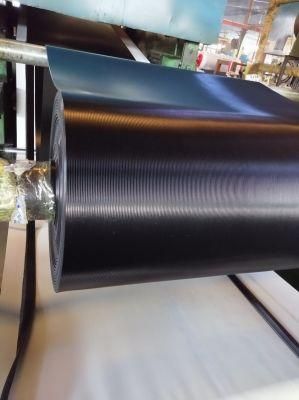 Black 3-8mm Anti-Slip Black Fine Ribbed Rubber Sheet