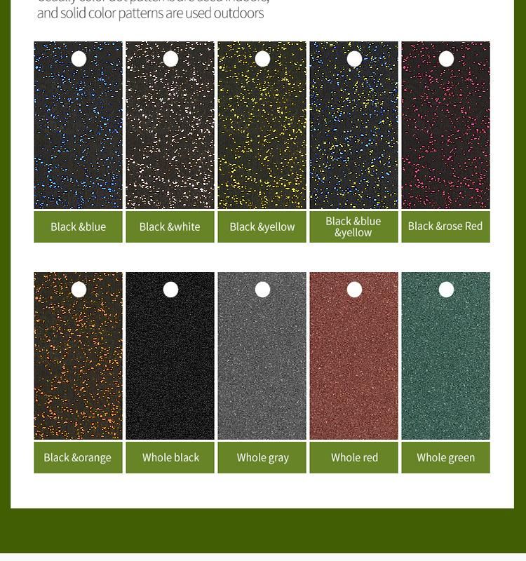 Anti-Slip EPDM Gym Sports Equipments Rubber Mat