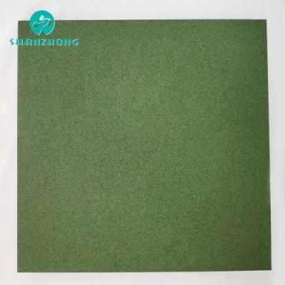 Simple Laying Color Rubber Floor Tile Insulation Flame Retardant Floor Rubber Tile