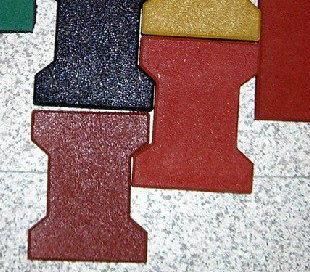 Recycle Rubber Brick Paver for Driveway