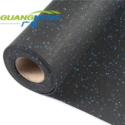 Black Rubber Non-Toxic Rubber Gym Floor