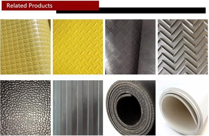 Factory Supply Customeized Size and Color Circular Stud Industrial Rubber Sheet