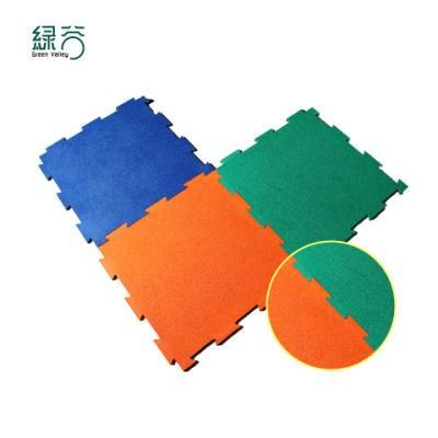 Top-Selling Home/Sports Court/ Playground/ Gym Flooring Interlock Rubber Tiles Mats