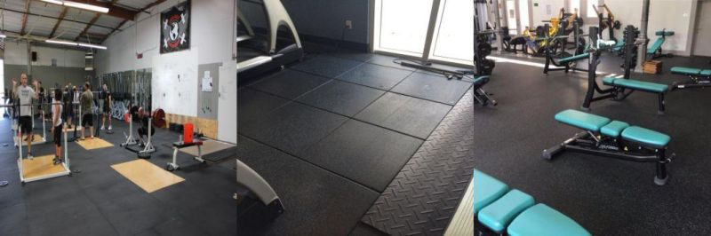 Gym Flooring Tiles Rubber Carpet Mat with EPDM Granules