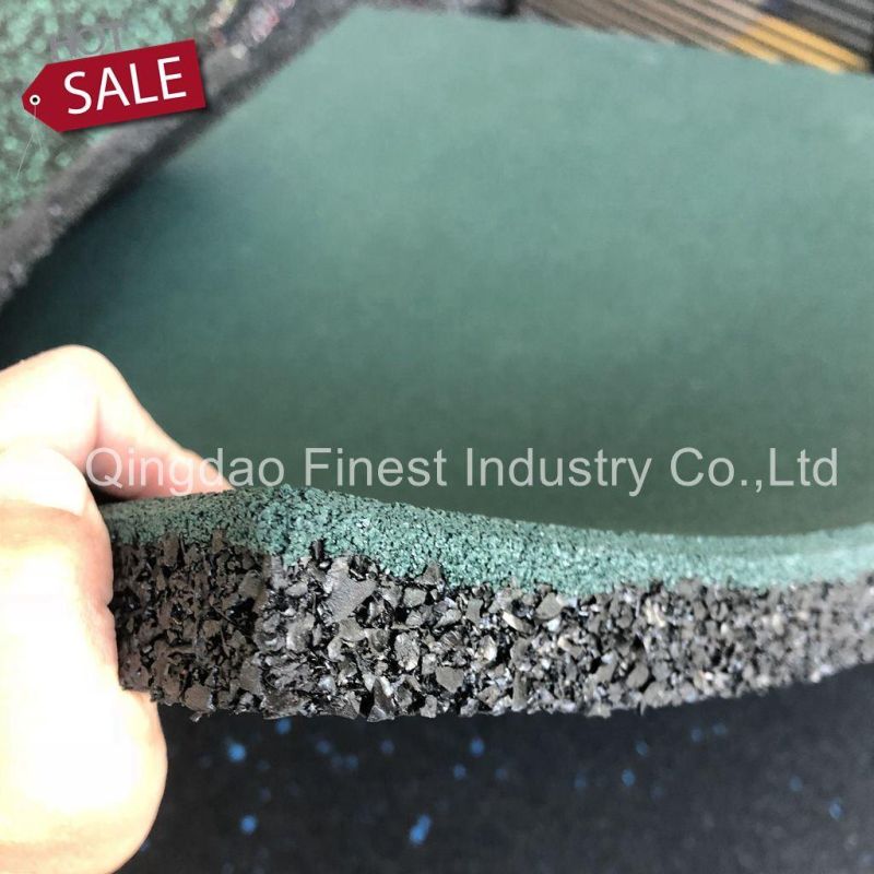 Certificated 500X500X25mm Outdoor Rubber Flooring for Playground