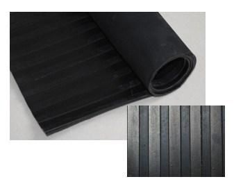 Various Type Square Antiskid Rubber Mats Wide Ribbed Mat