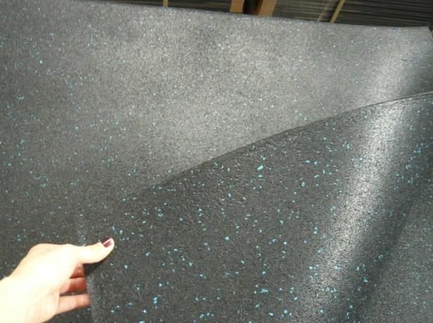 Gym Rubber Tiles with Colorful Fleck /Gym Rubber Floor Sports Mats