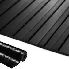 3-8 mm Waterproof Anti-Slip Rubber Mat / Wide Broad Ribbed Rubber Sheet