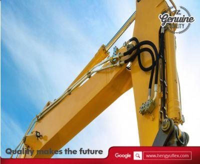3/8 Inch High Pressure Hydraulic Rubber Hose Braided for Excavator