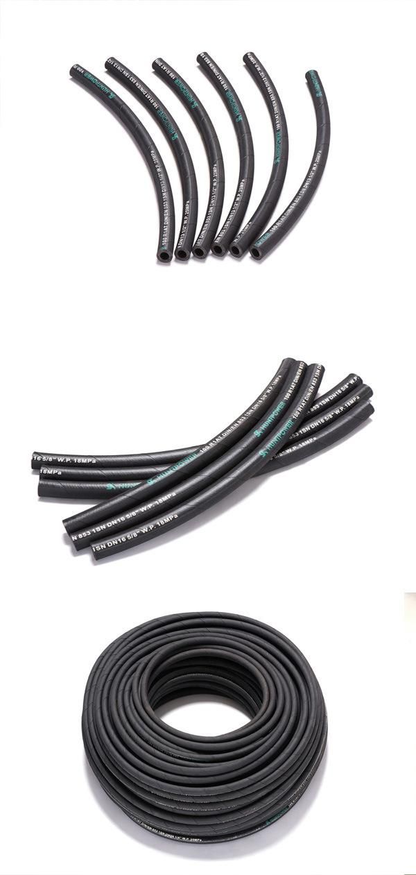 Hydraulic Rubber Hose Steel Wire Braided High Pressure