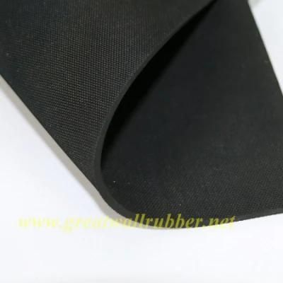 Mat Finished Neoprene SBR Nitrile EPDM Natural Rubber Sheet with Fabric Finished