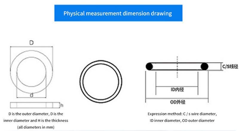 Non Standard Food Grade Silicone Rubber Seal O-Ring for Mechanical Seal