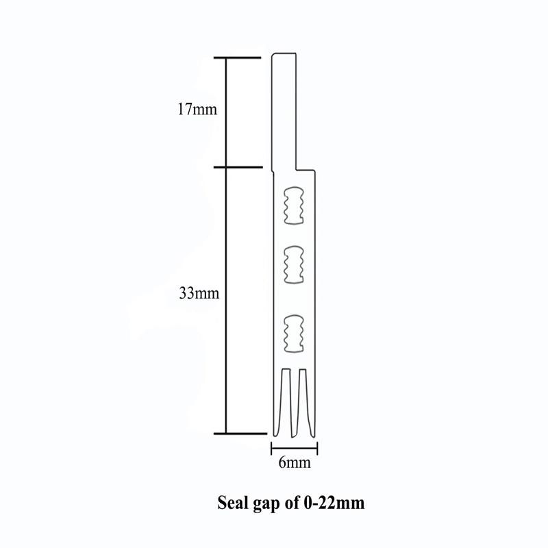 White Color Silicone Door Bottom Weather Seal Strip