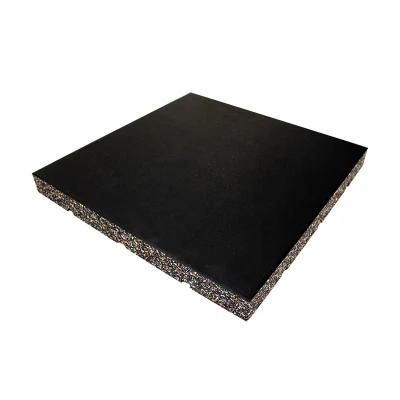 Outdoor Fitness Center Rubber Floor Mat, Sound-Proof Gym Floor Mat