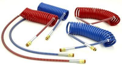 SAE J844 Red/Blue 12FT Low Temperature Coiled Nylon Air Hose