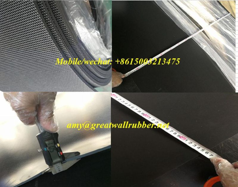 Neoprene NBR Nitrile EPDM SBR Industrial Rubber Sheet with Rough Surface