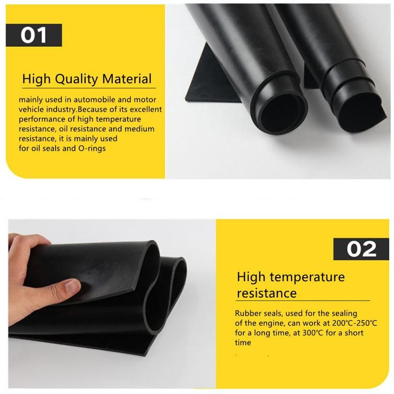 Abrasion Resistance Industry NBR Rubber Sheet NBR Rubber Tile Mat OEM Cutting Size