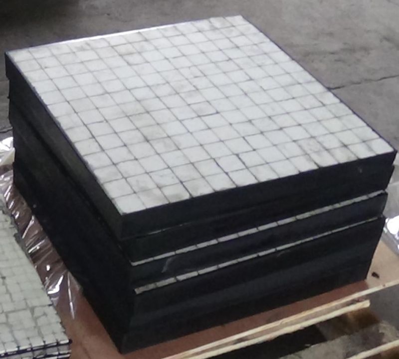 Wear and Abrasion Resistant Rubber Ceramic Tile Mats
