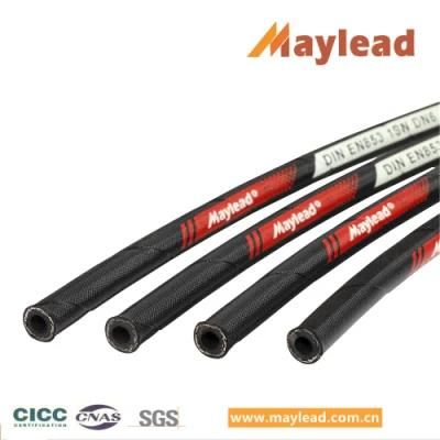 Black Cloth Cover Hydraulic Rubber Hose for Water Transfer with High Pressure