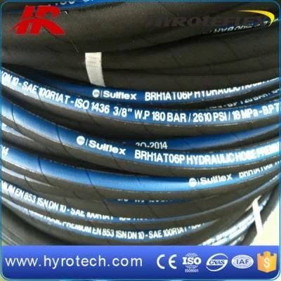 200000 Psi Wire Braided Hydraulic Rubber Hose SAE 100r1at