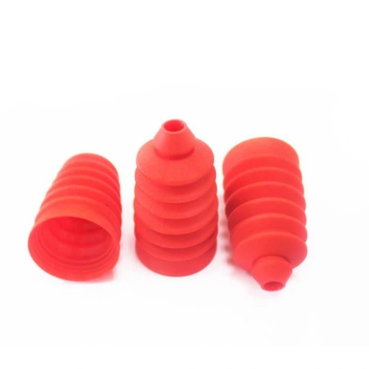 Professional Customized Waterproof Silicone Rubber Bellows OEM Various Silicone Shape