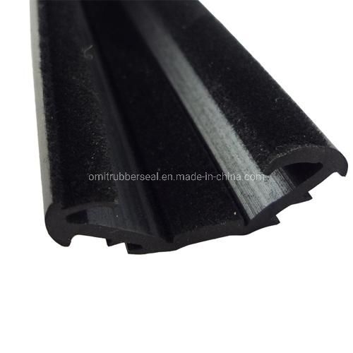 Aging Resistance Flocked Car Door Rubber Seal Strip