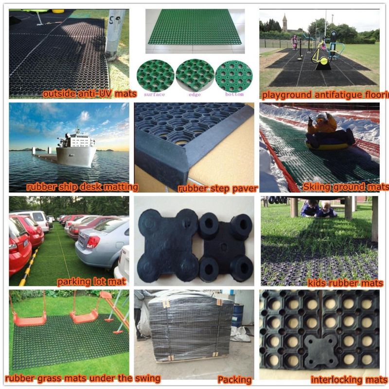 NBR Anti-Slip Flooring Rubber Mat, Outdoor Rubber Flooring, Fire-Resistant Rubber Flooring