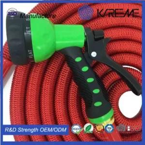 Fashion Extendable Expandable Car Wash Rubber Hose Set with 8 Pattern Spray Nozzle