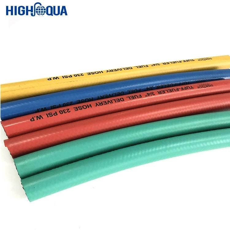 Fiber Braided High-Pressure Flexible Silicone Rubber Oil Hose for Transporting Oil