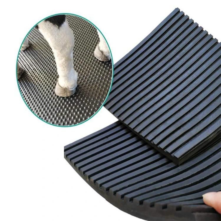 6-20mm Industrial Stud Cow Horse Stall Mat, Animal Husbandry Mat, Rubber Stable Mat Sheet