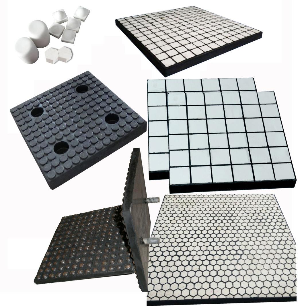 Wear and Abrasion Resistant Rubber Ceramic Tile Mats