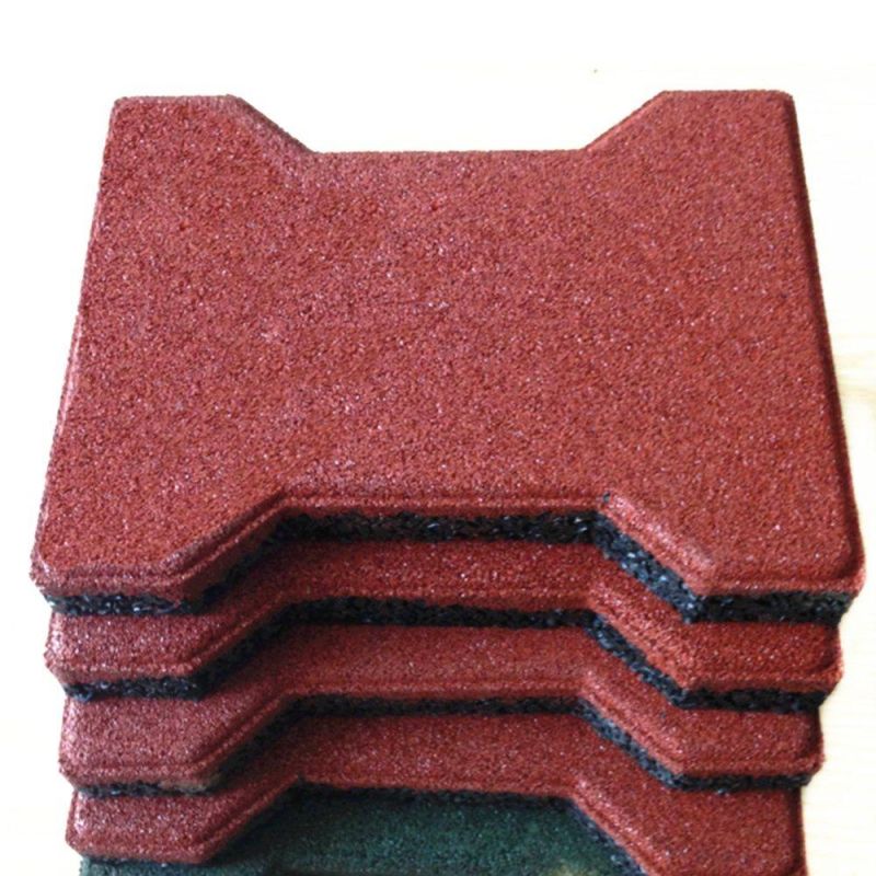 Rubber Brick Floor Tile Pave Mats Dog Bone Rubber Paver