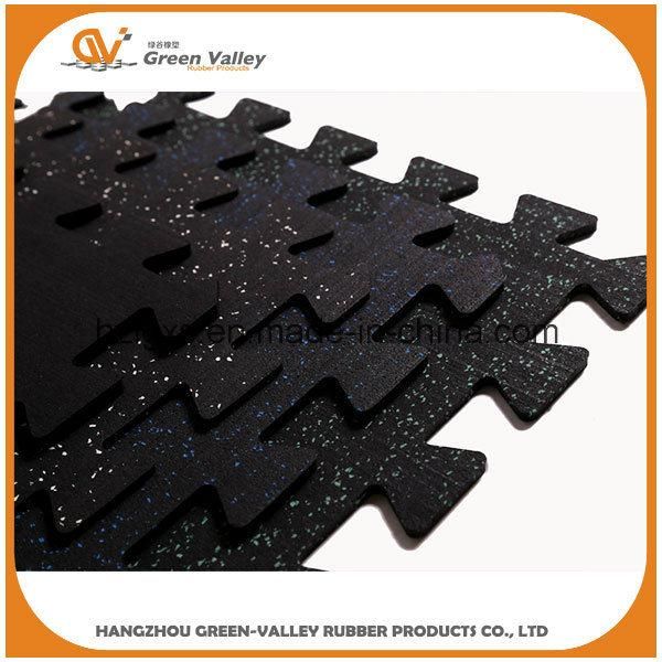 Anti-Shock 50X50cm Interlocking Rubber Mats Flooring Tiles