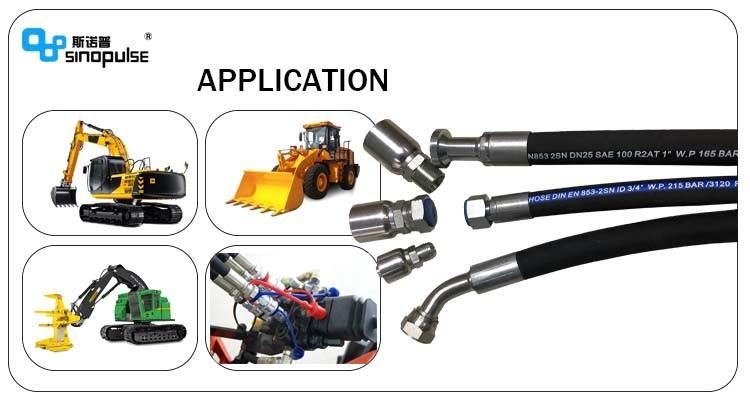 En853 2sn R2at Hose Pipe Flexible Hydraulic Rubber Hoses with Msha Certificate