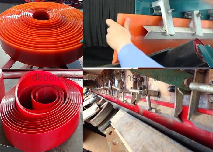 Belt Conveyor Polyurethane Skirt Dual Seal Polyurethane Skirting