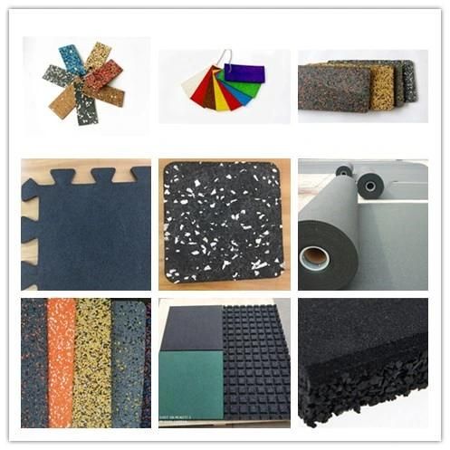 Recycled Eco Friendly Rubber Flooring Indoor Gym Mat Rolls